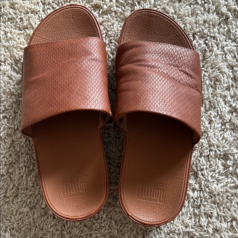 Brown Slide Sandals